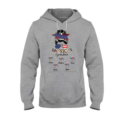 Love Being A Grandma - Personalized Independence Day Grandma T-shirt and Hoodie