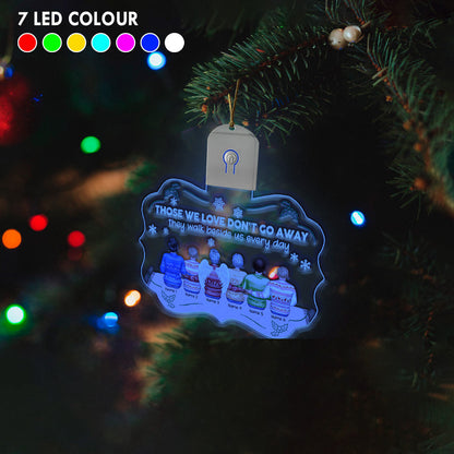 I Am Always With You - Personalized Christmas Family Shaped Led Acrylic Ornament