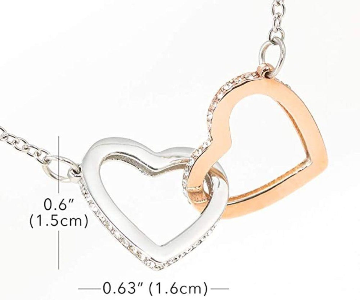 Gift For Your Grandma Who Always Support You On Mother's Day - Grandma Two Hearts Necklace 0921