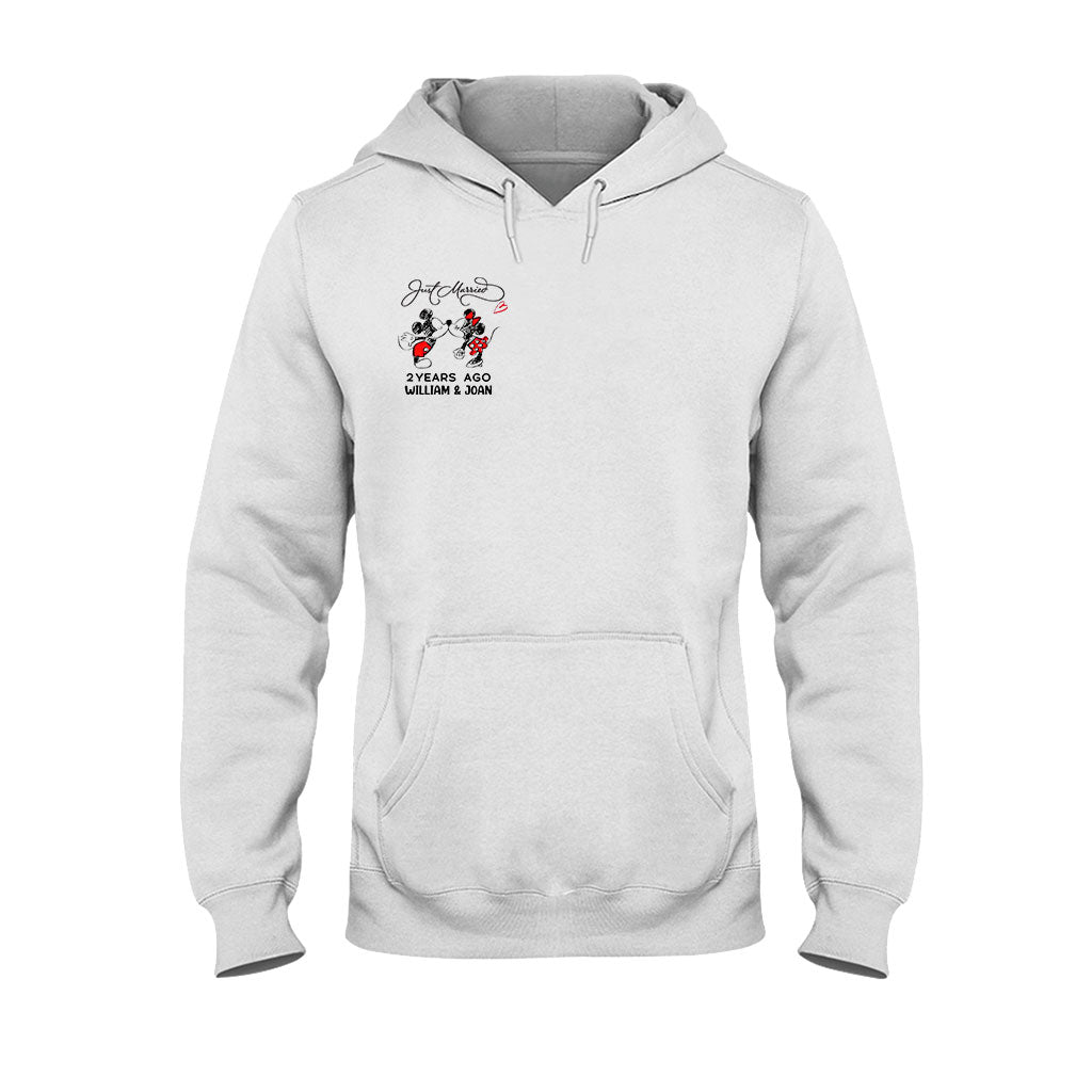 Just Married Some Years Ago - Personalized Couple Mouse T-shirt and Hoodie