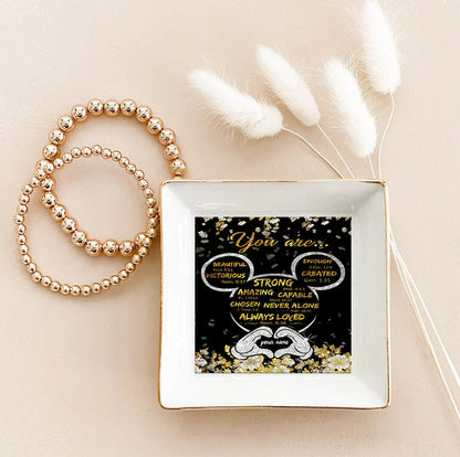 God Says You Are - Personalized Mouse Jewelry Dish