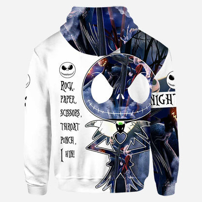 Rock Paper Scissors I Win - Personalized Nightmare Hoodie and Leggings