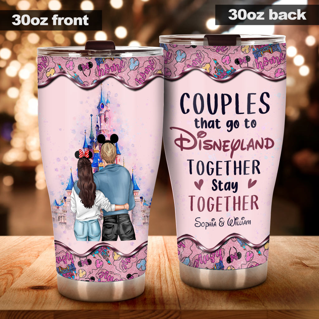 Couple That Go To Magical Land Together - Personalized Couple Mouse Tumbler