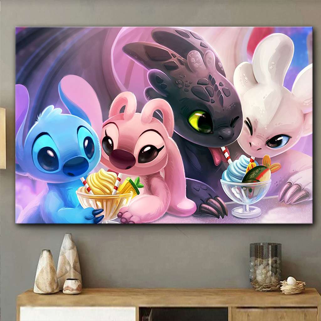 Lovely Couples Mouse Canvas And Poster 0523