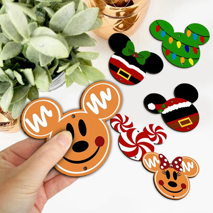 Mouse Ears Jolly Season - Christmas Mouse 6 Pieces Garland