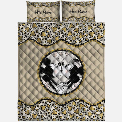 Magic Couple - Personalized Couple Mouse Quilt Set