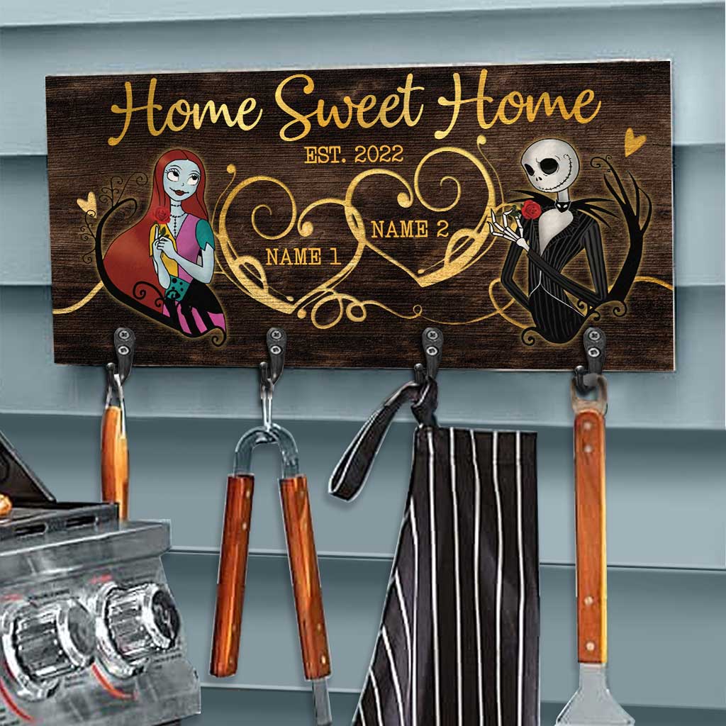 Home Is Where You Hang Your Heart - Personalized Nightmare Key Rack
