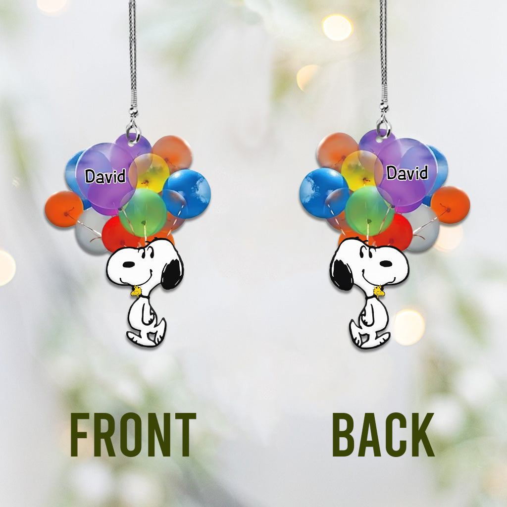 Happy Life - Personalized Car Ornament