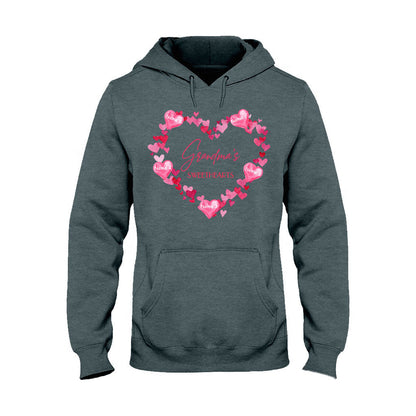 Grandma's Sweethearts - Personalized Valentine Grandma T-shirt and Hoodie