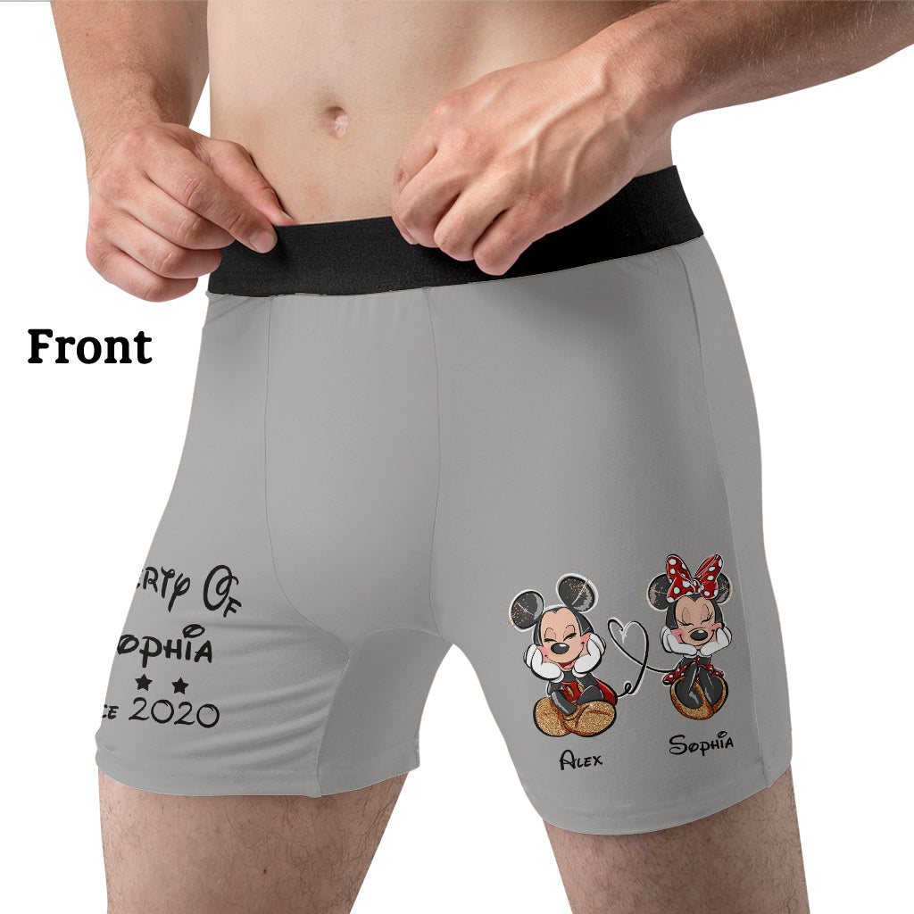 Property - Personalized Couple Mouse Men's Boxer Briefs
