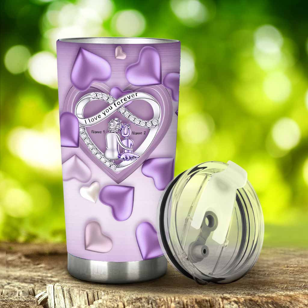 I Love You To Infinity & Beyond - Personalized Grandma Tumbler