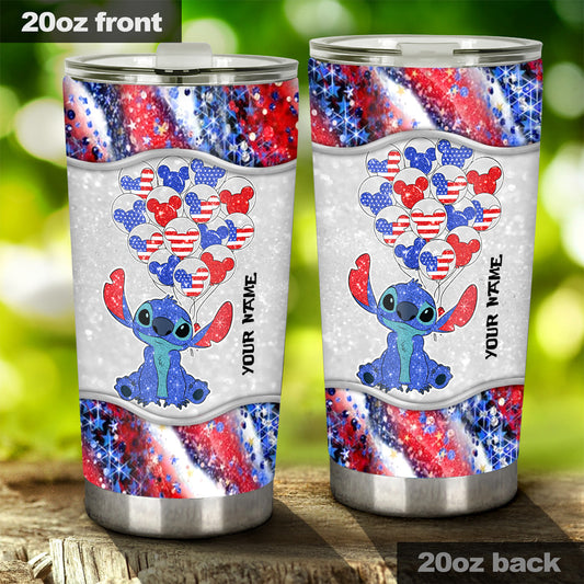 Happy 4th Of July - Personalized Ohana Tumbler