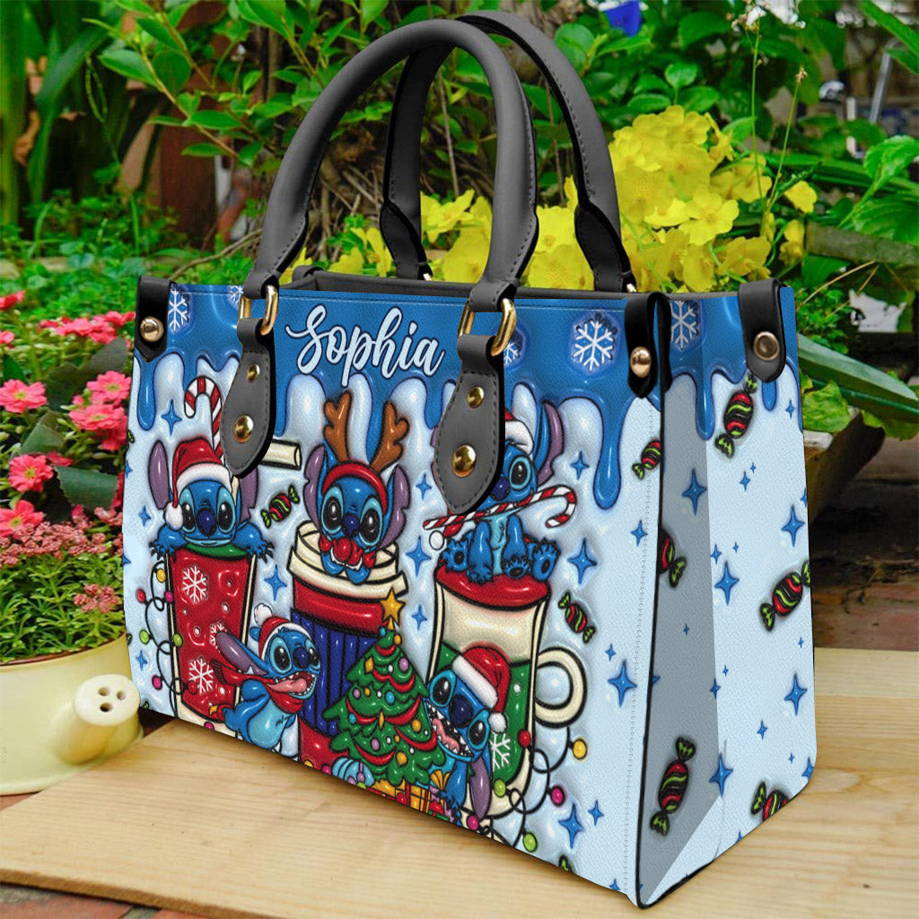 Merry Stichmas - Personalized Ohana Leather Handbag