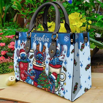 Merry Stichmas - Personalized Ohana Leather Handbag