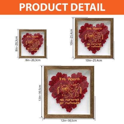 I’m Yours - Personalized Ohana Flower Shadow Box