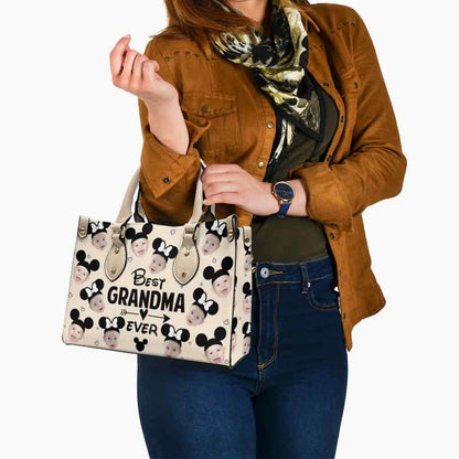 Best Grandma Ever - Personalized Mouse Leather Handbag