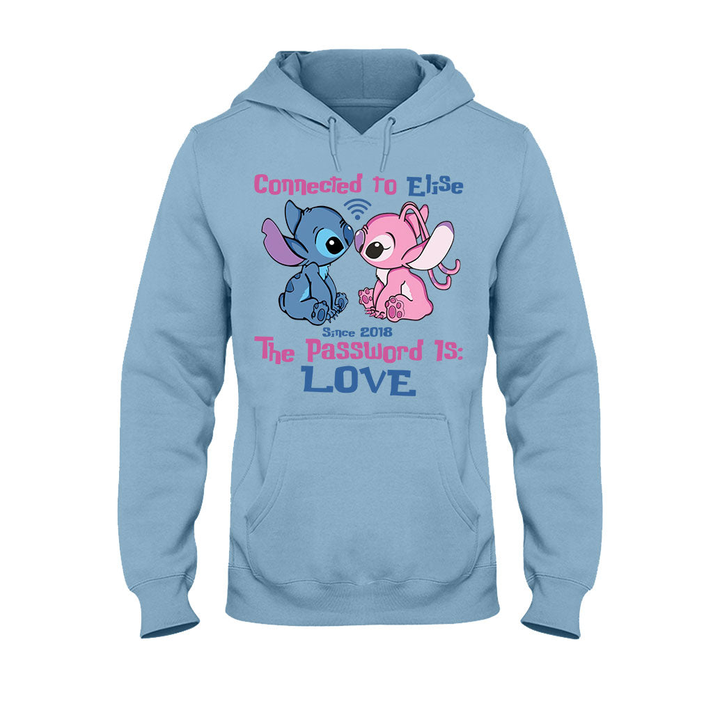 Connected To - Personalized Couple Ohana T-shirt and Hoodie