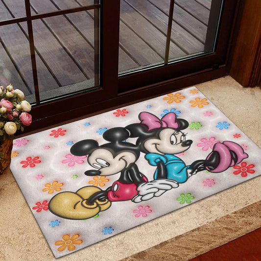 Mouse Couple Mouse Doormat 0823