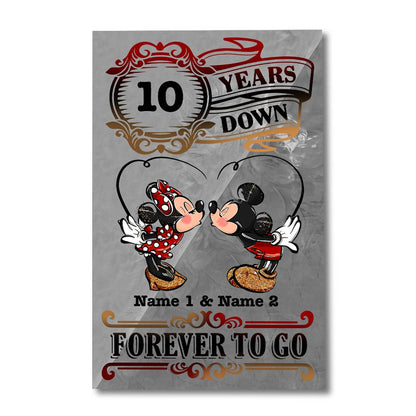 Forever To Go - Personalized Couple Mouse Poster