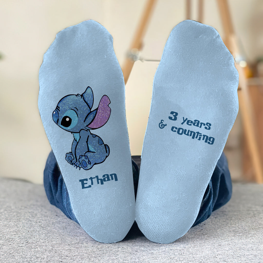 Cute Couple - Personalized Ohana Socks