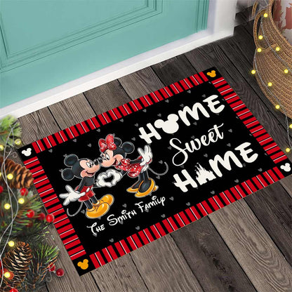 Home Sweet Home - Personalized Couple Mouse Doormat