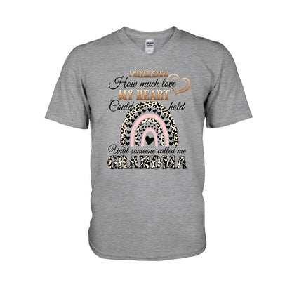 I Never Knew How Much Love My Heart - Personalized Mother's Day Grandma T-shirt and Hoodie