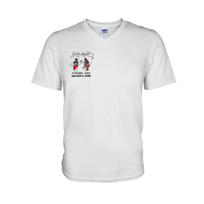 Just Married Some Years Ago - Personalized Couple Mouse T-shirt and Hoodie