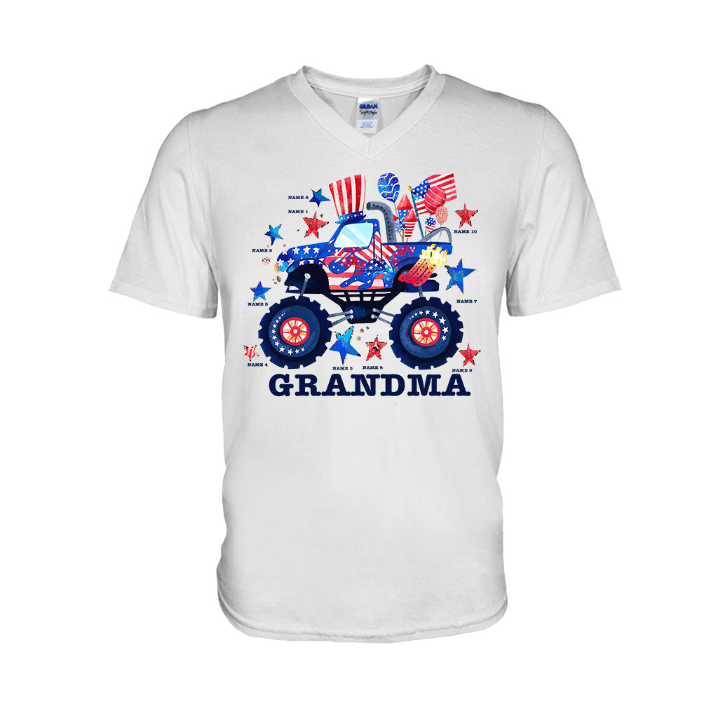 Grandma - Personalized Independence Day T-shirt and Hoodie