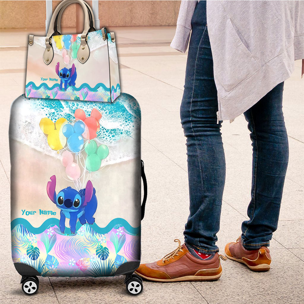 Ohana Forever For Always - Personalized Ohana Leather Handbag & Luggage Cover