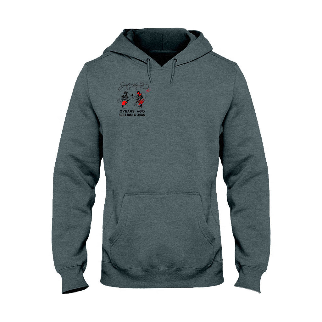 Just Married Some Years Ago - Personalized Couple Mouse T-shirt and Hoodie
