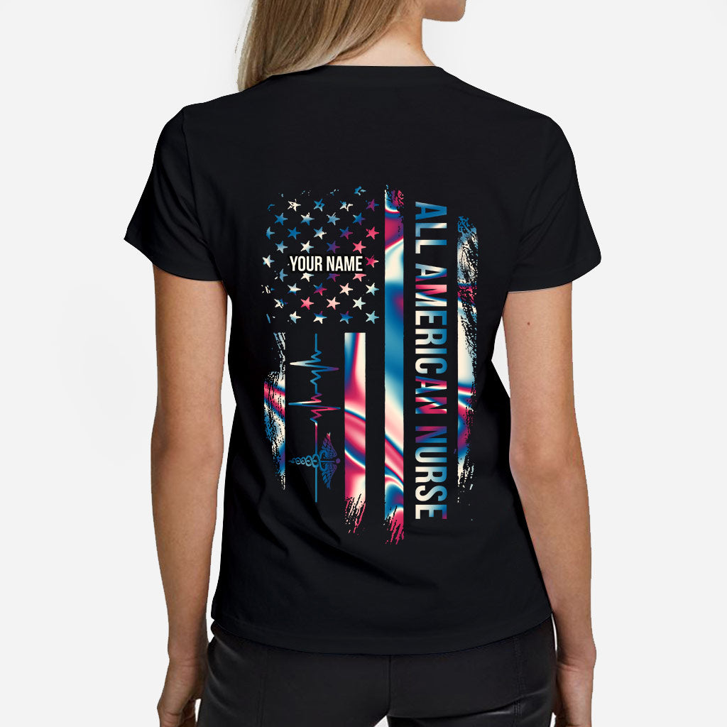 Proud Nurse - Personalized Independence Day T-shirt and Hoodie