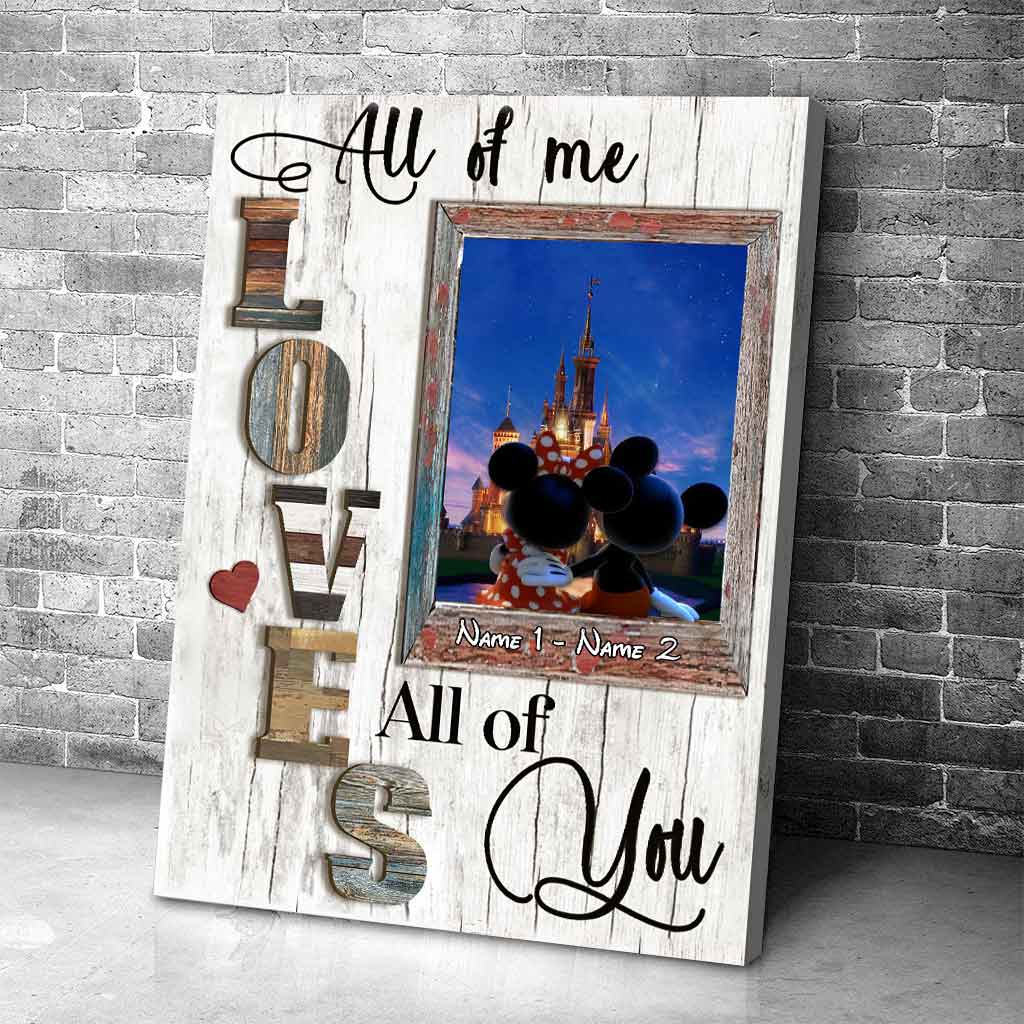 All Of Me Loves All Of You - Personalized Couple Mouse Poster