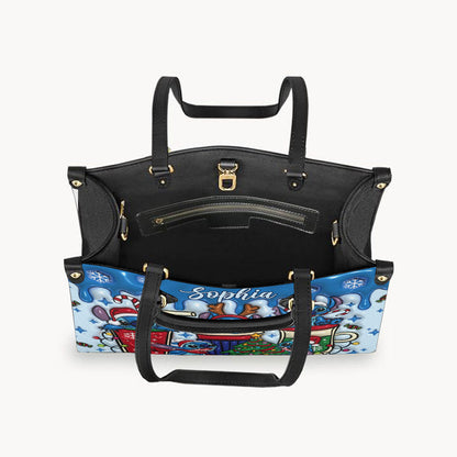Merry Stichmas - Personalized Ohana Leather Handbag