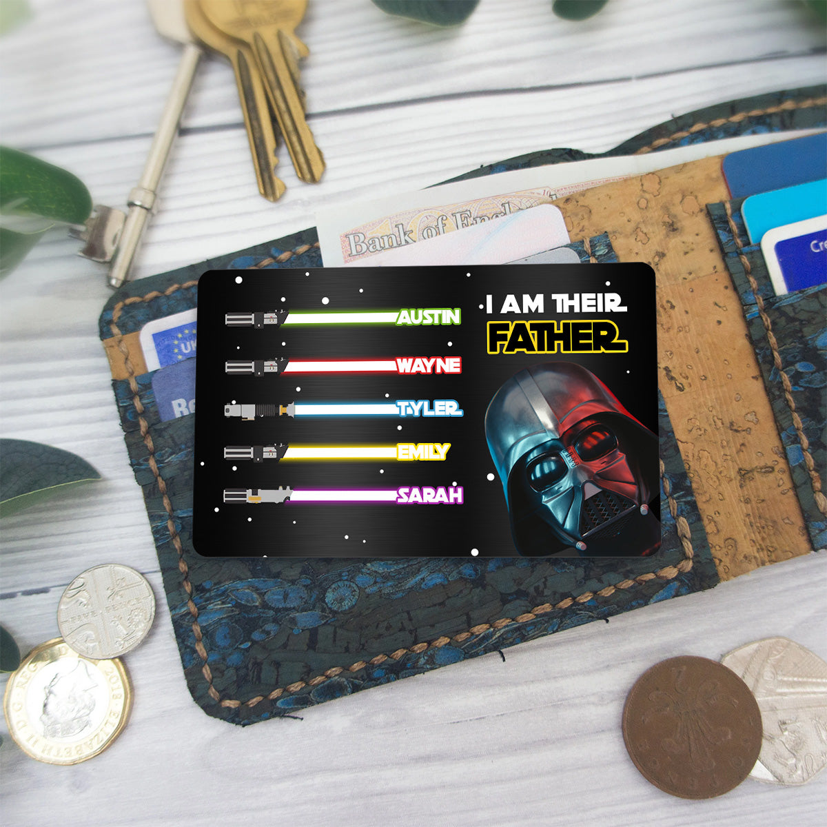 I Am Their Father - Personalized Father's Day Father Wallet Insert Card