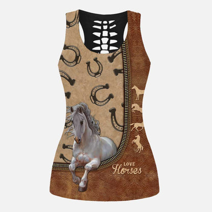 Horse Girl - Horse Hollow Tank Top and Women Shorts