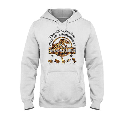 Don't Mess With Grandmasaurus - Personalized Mother's Day Grandma T-shirt and Hoodie