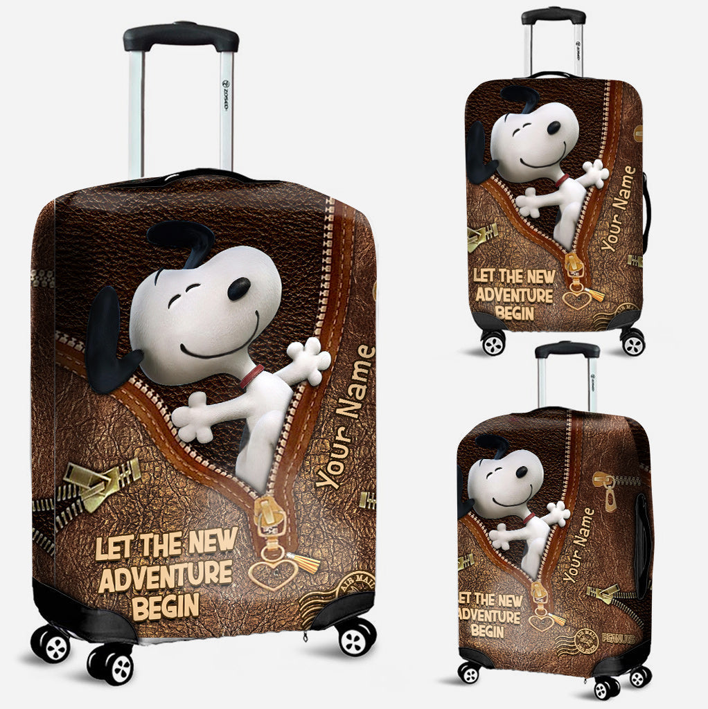 Let's The New Adventure Begin - Personalized Leather Handbag & Luggage Cover