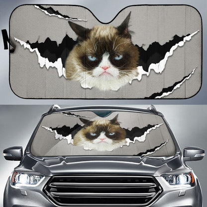 Grumpy Cat Cat Car Sunshade 0622