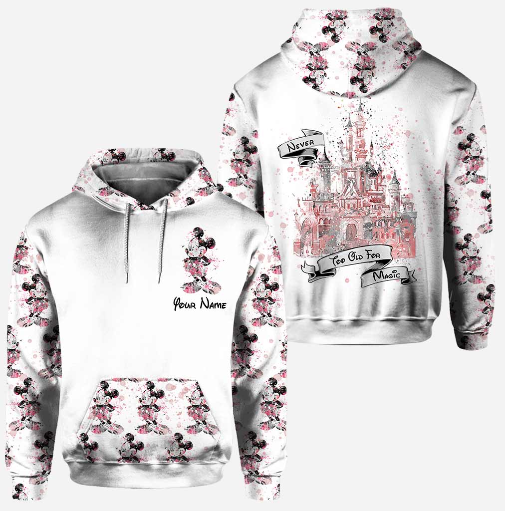 Never Too Old For Magic - Personalized Mouse Hoodie And Leggings
