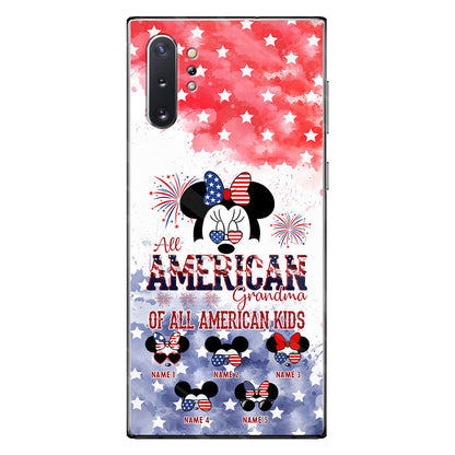 All American Grandma - Personalized Independence Day Phone Case