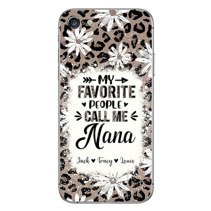Daisy Leopard Grandma - Personalized Mother's Day Grandma Phone Case