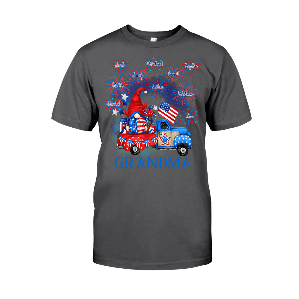 Grandma - Personalized Independence Day T-shirt and Hoodie