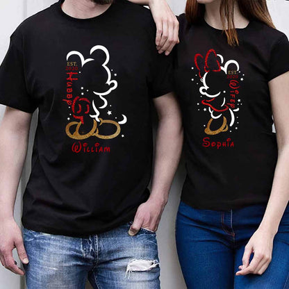 Hubby And Wifey - Personalized Couple Mouse T-shirt and Hoodie