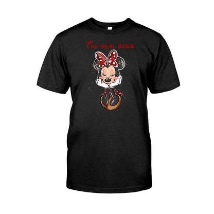 The Boss The Real Boss - Personalized Mouse T-shirt and Hoodie