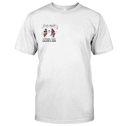 Just Married Some Years Ago - Personalized Couple Mouse T-shirt and Hoodie