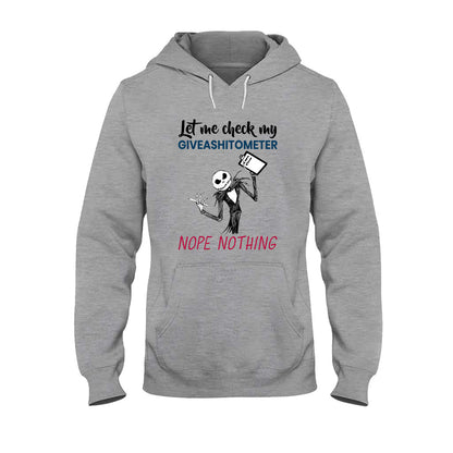 Check My Giveashitometer Nightmare T-shirt and Hoodie 102021
