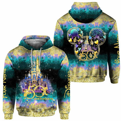 Magic 50 Years - Personalized Mouse All Over T-shirt and Hoodie
