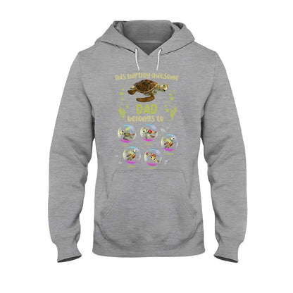 Turtley Awesome Dad - Personalized Father T-shirt and Hoodie