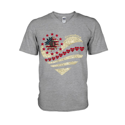 Grandma - Personalized Independence Day T-shirt and Hoodie