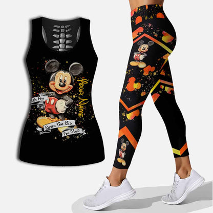 Never Too Old For Magic Mouse Ears - Personalized Hollow Tank Top and Leggings
